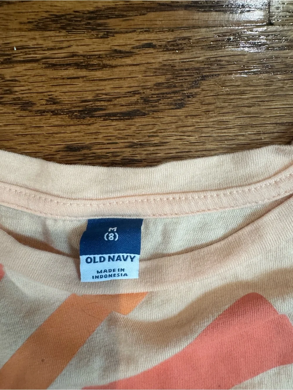 Old Navy Peach & Coral Sun Twist Crop Top girls size 8